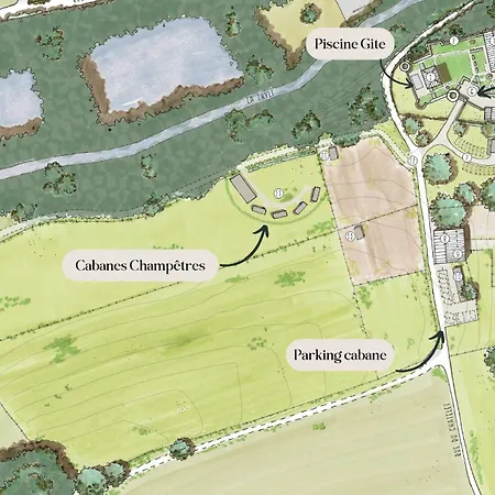 Les Champêtres - Le Domaine Des Trois Tilleuls Lodge Villers-la-Ville